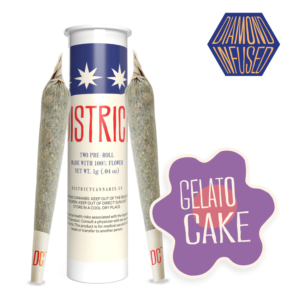 Gelato Cake [.45g] by District Cannabis