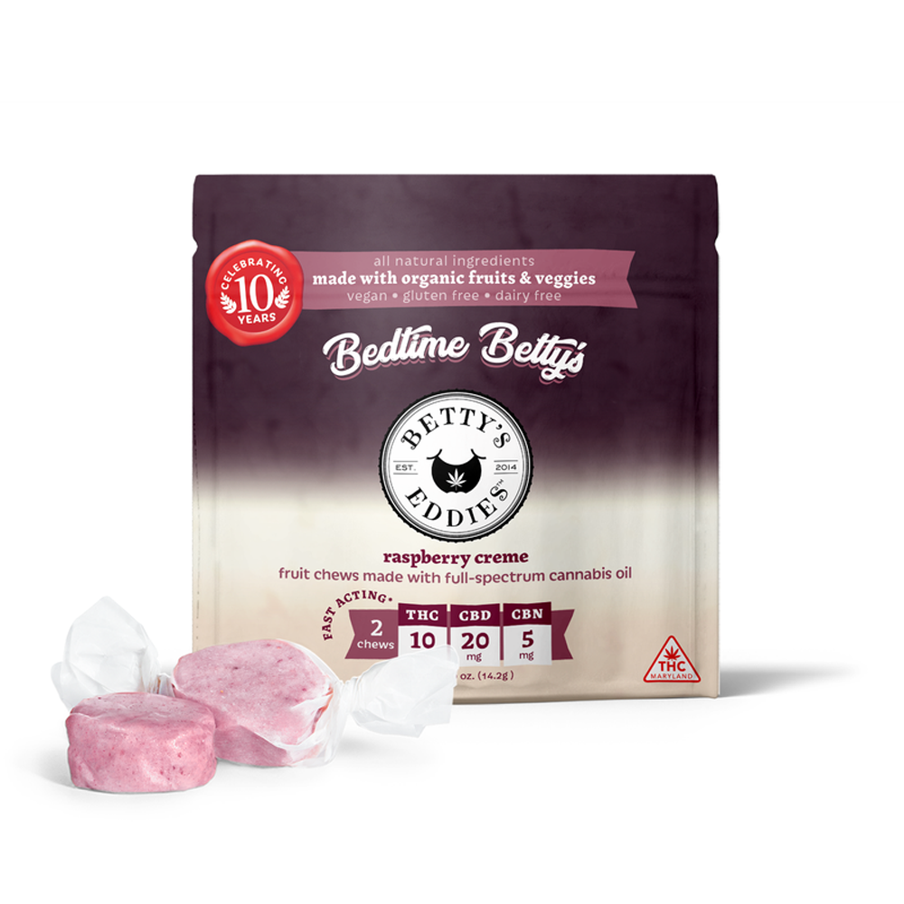 Bedtime Betty's - Raspberry Creme [2pk] (10mg THC/20mg CBD/5mg CBN) by Betty's Eddies