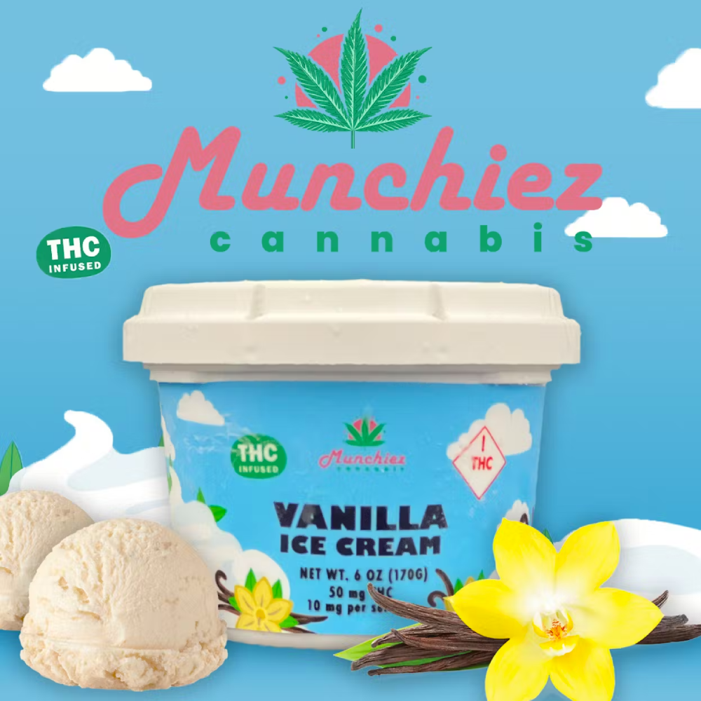 Vanilla Ice Cream (50mg) by Munchiez Cannabis