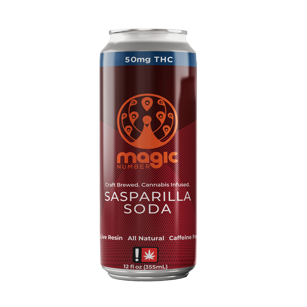 Sasparilla Natural Soda - Hybrid (50mg Live Resin) by Magic Number