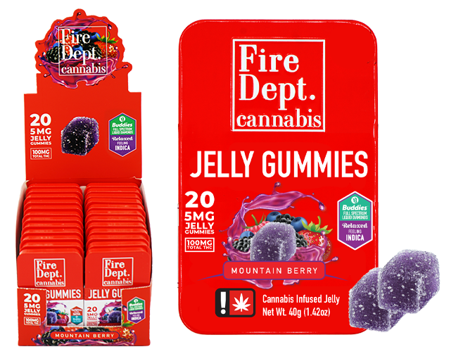 Berry - Indica (100mg) by Fire Dept.