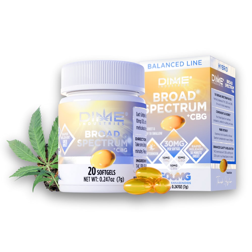 Balanced Line "Afternoon" CBG Softgels by Dime Industries