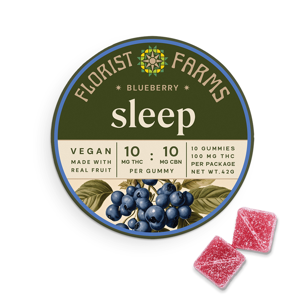 Sleep | Blueberry Gummies | 10pk (100mg) by Florist Farms