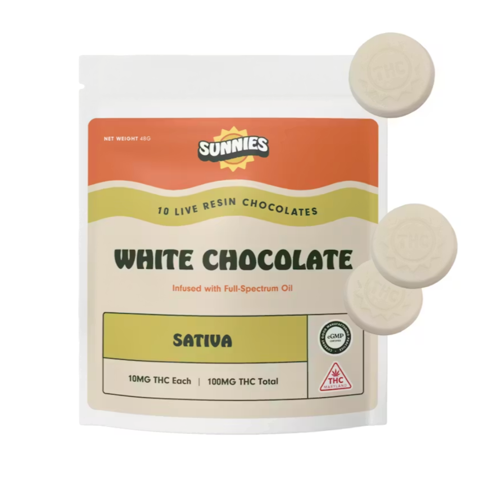 Cookies 'N Cream White Chocolate [10pk] (100mg) by Sunnies