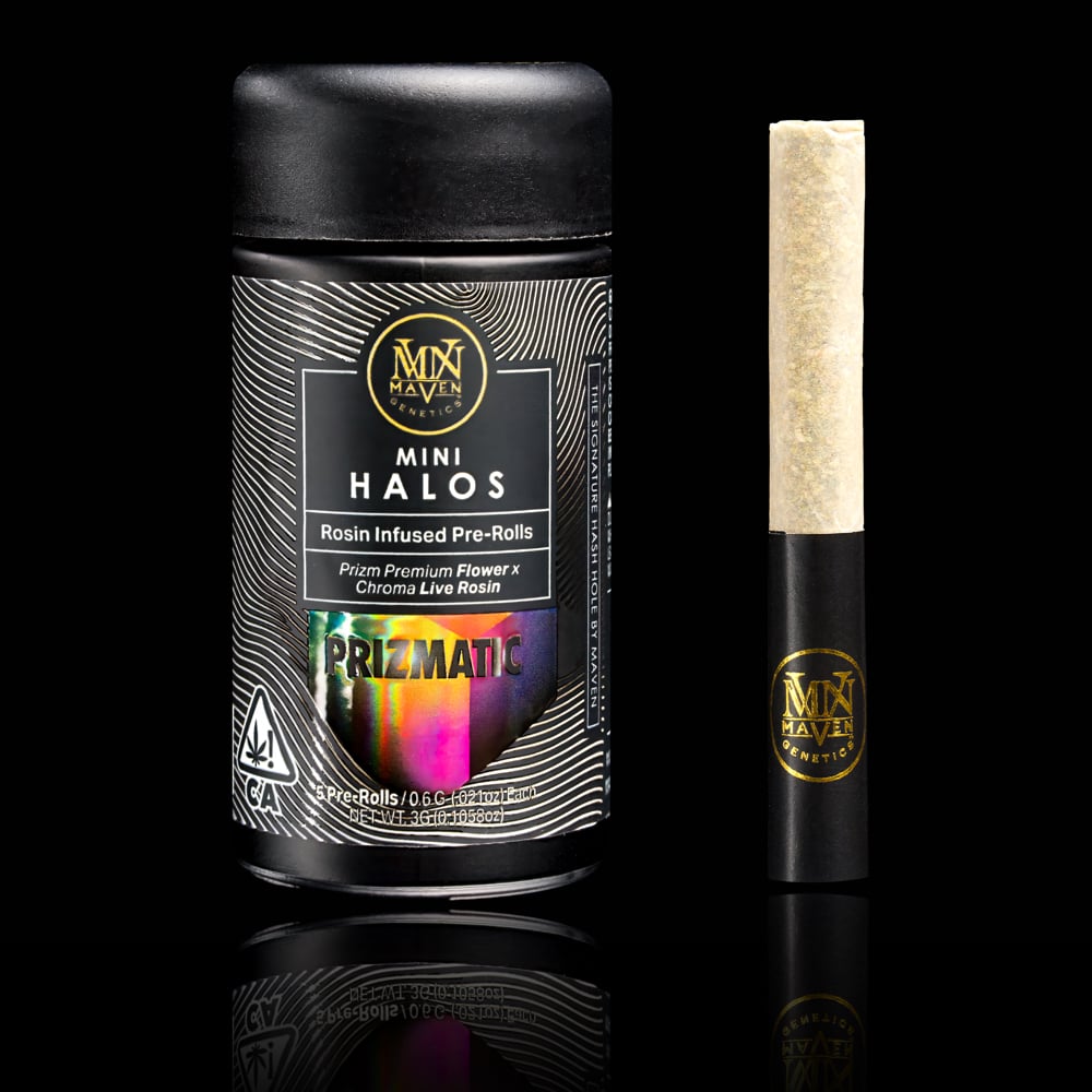 Prizmatic Mini Halos Infused Pre-Rolls 5-Pack [3g] by Maven in United States