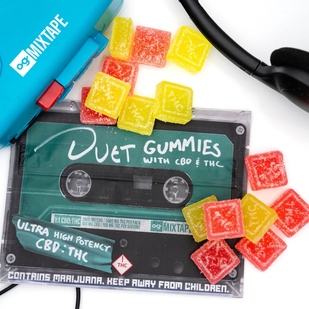 og Mixtape - Duet Gummies with CBD & THC (1:1 - 2000mg) by OG Mixtape