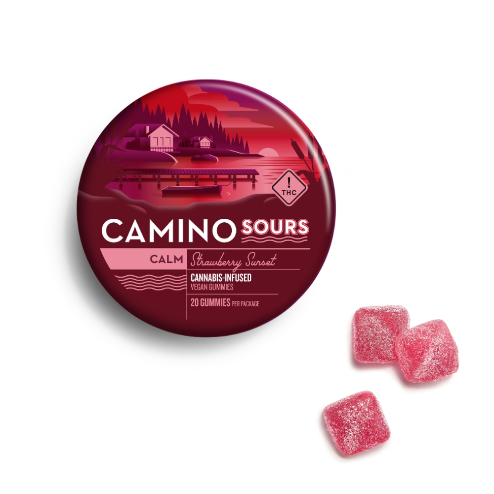'Calm' Strawberry Sunset [20pk] (220mg THC) by Camino