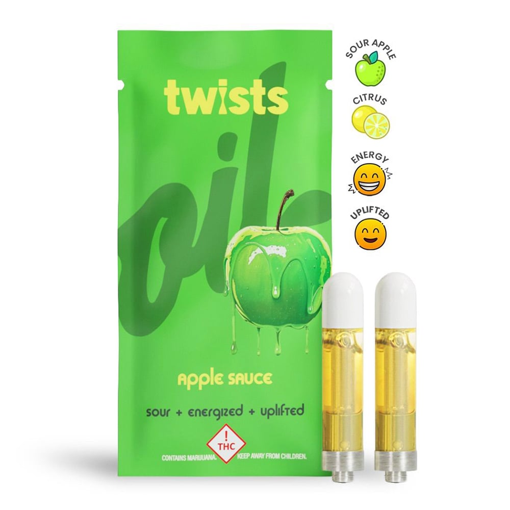 Apple Sauce Flavor - "Twists" Cartridge 2-PACK (2000mg) by Oil®