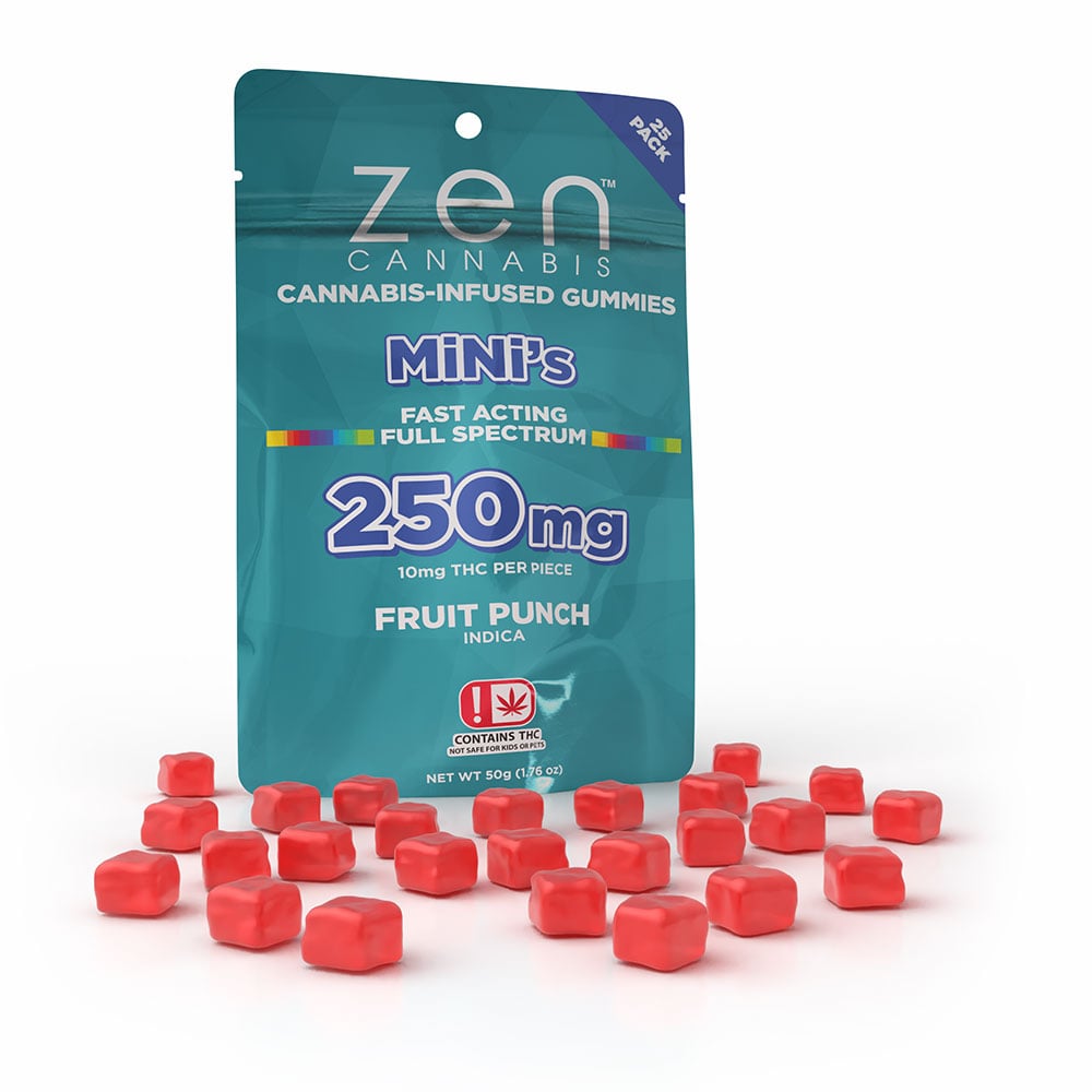 Fruit Punch - Indica [25pk] (250mg) by Zen Cannabis