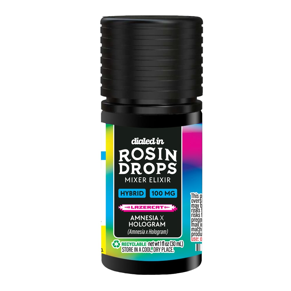 100mg - Amnesia x Hologram - Rosin Drops by Dialed In Gummies
