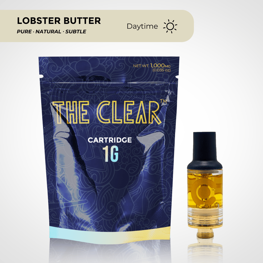 The Clear Original Cartridge 1000mg | Lobster Butter by CLEAR Brands
