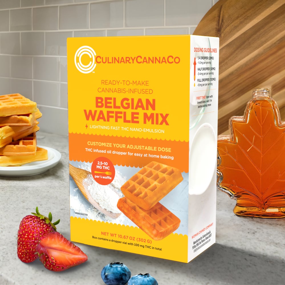 Belgian Waffle Mix (100mg) by Culinary Canna Co.
