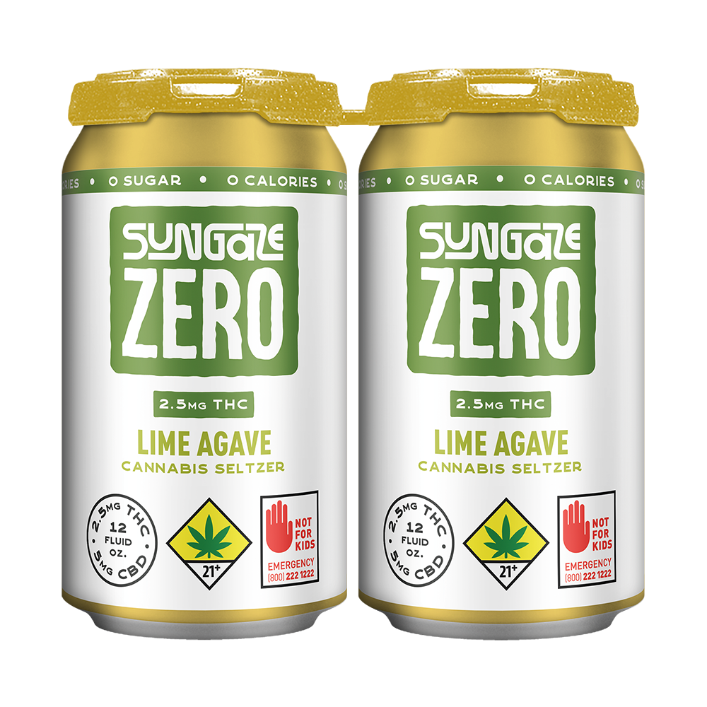 Sungaze Zero: Lime Agave [2pk] (10mg CBD/5mg THC) by Sungaze