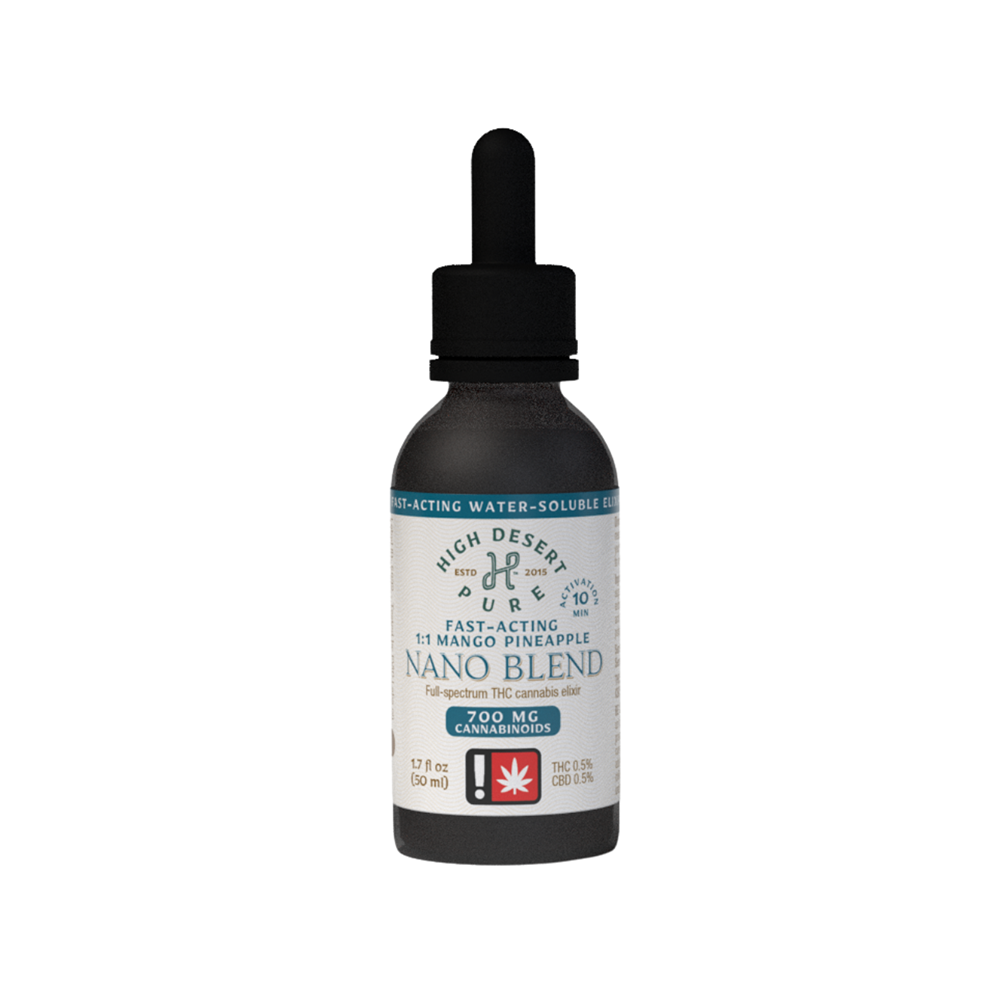 1:1 Nano Blend [1.7 fl oz] (350mg CBD/350mg THC) by High Desert Pure