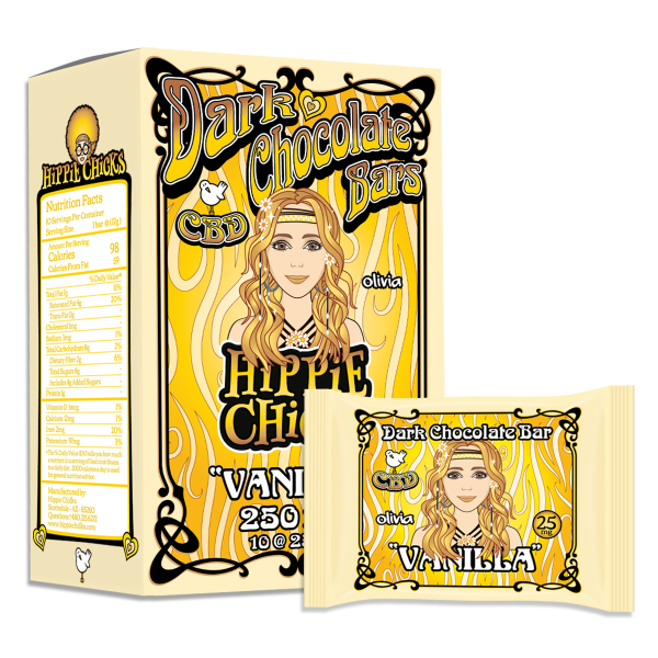 Vanilla [10pk] (250mg) by Hippie Chicks