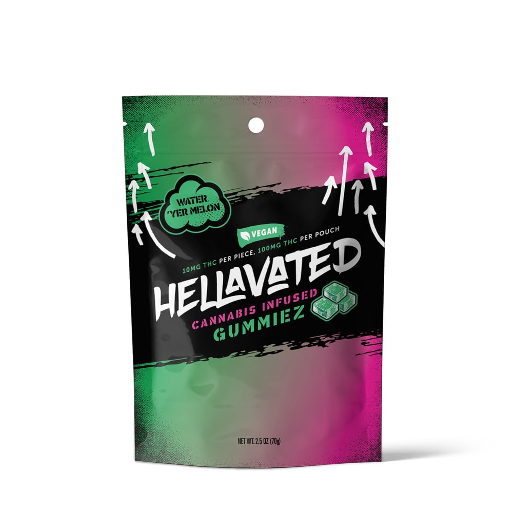 Water 'Yer Melon [10pk] (100mg) by Hellavated