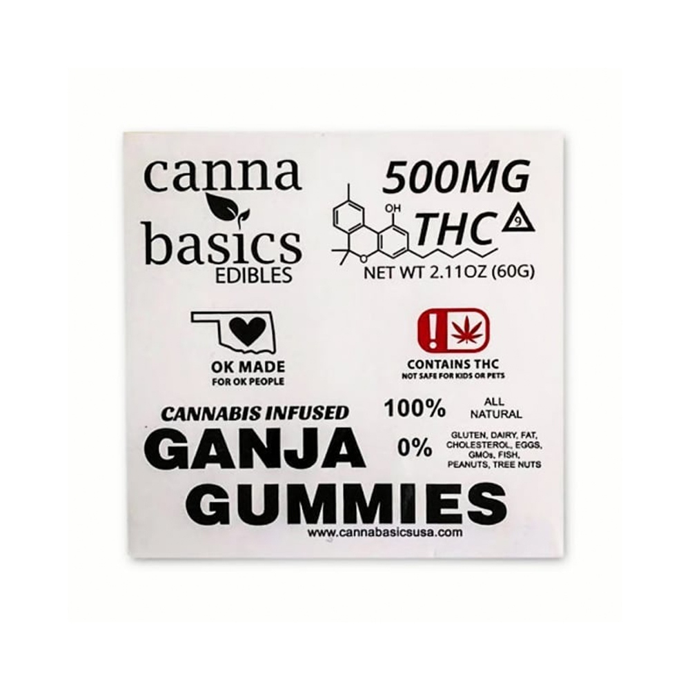 Ganja Gummies (500mg) by Canna Basics