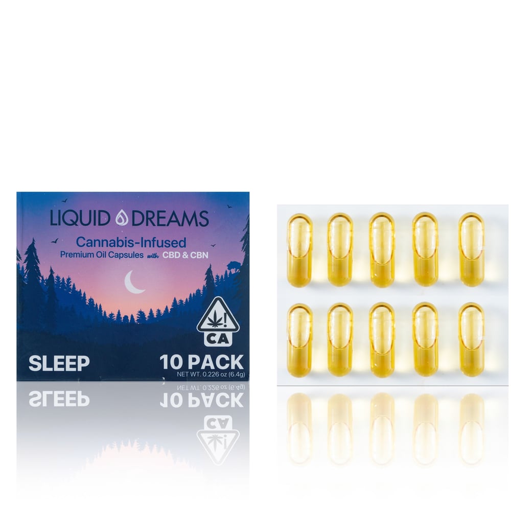 Sleep - 25mg [10pk] (50mg CBD / 50mg CBN / 250mg THC) by Liquid Dreams