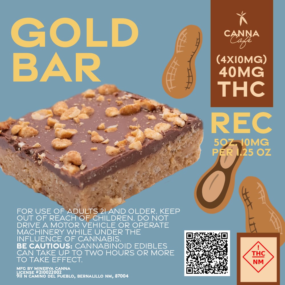 Gold Bar (40mg) by Minerva Canna