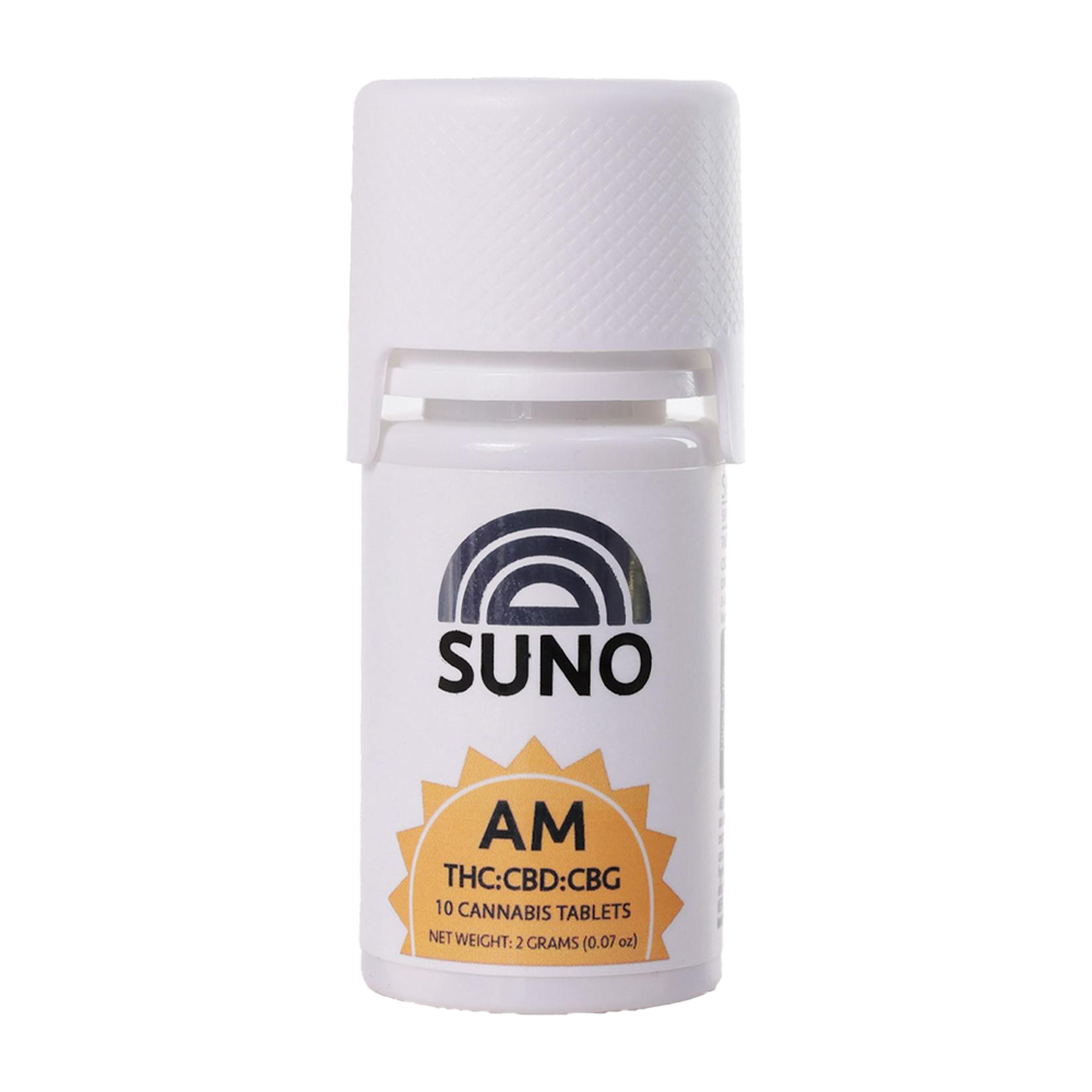 AM Tablets [10pk] (100mg CBD/100mg CBG/100mg THC) by Suno