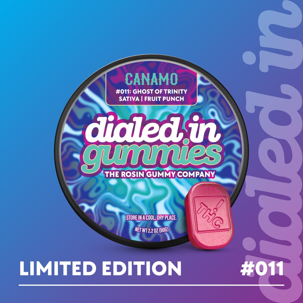 100mg - Ghost of Trinity #011 - Rosin Gummies (10pk) by Dialed In Gummies