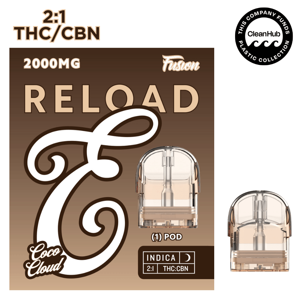 RELOAD - 2g FUSION - Coco Cloud (2:1 THC/CBN) by Eureka Vapor