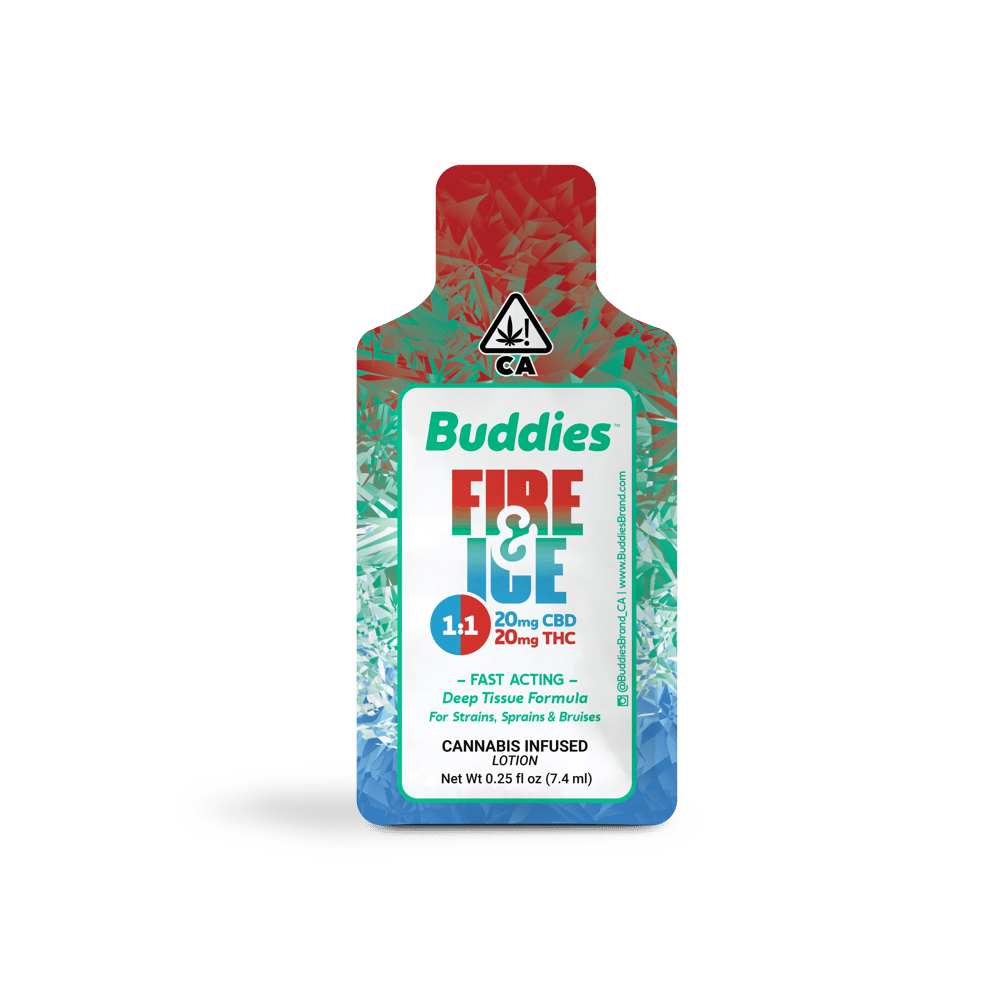 1:1 Fire & Ice [0.25oz] (20mg CBD/20mg THC) by Buddies Brand