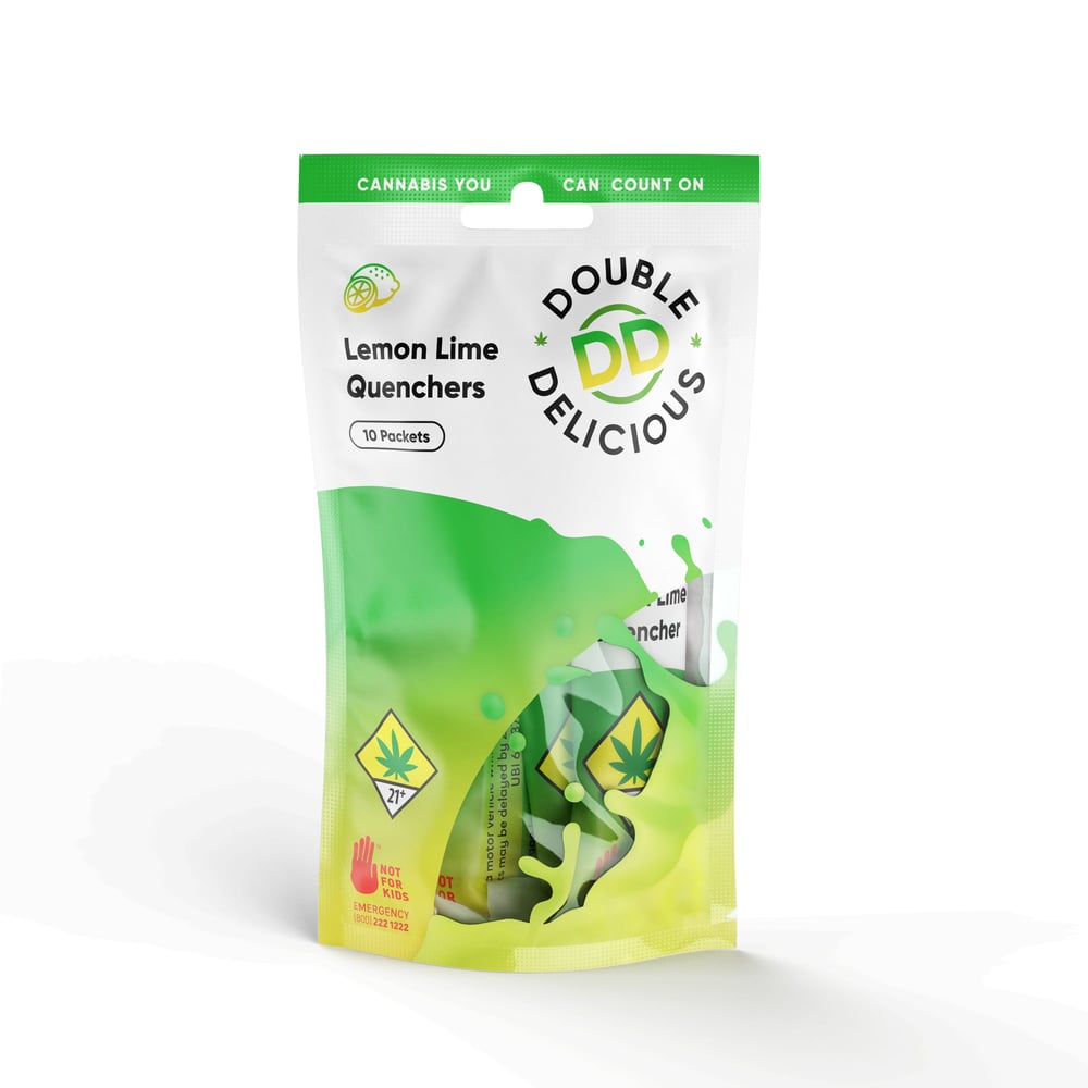 Lemon Lime Quenchers [10pk] (100mg) by Double Delicious