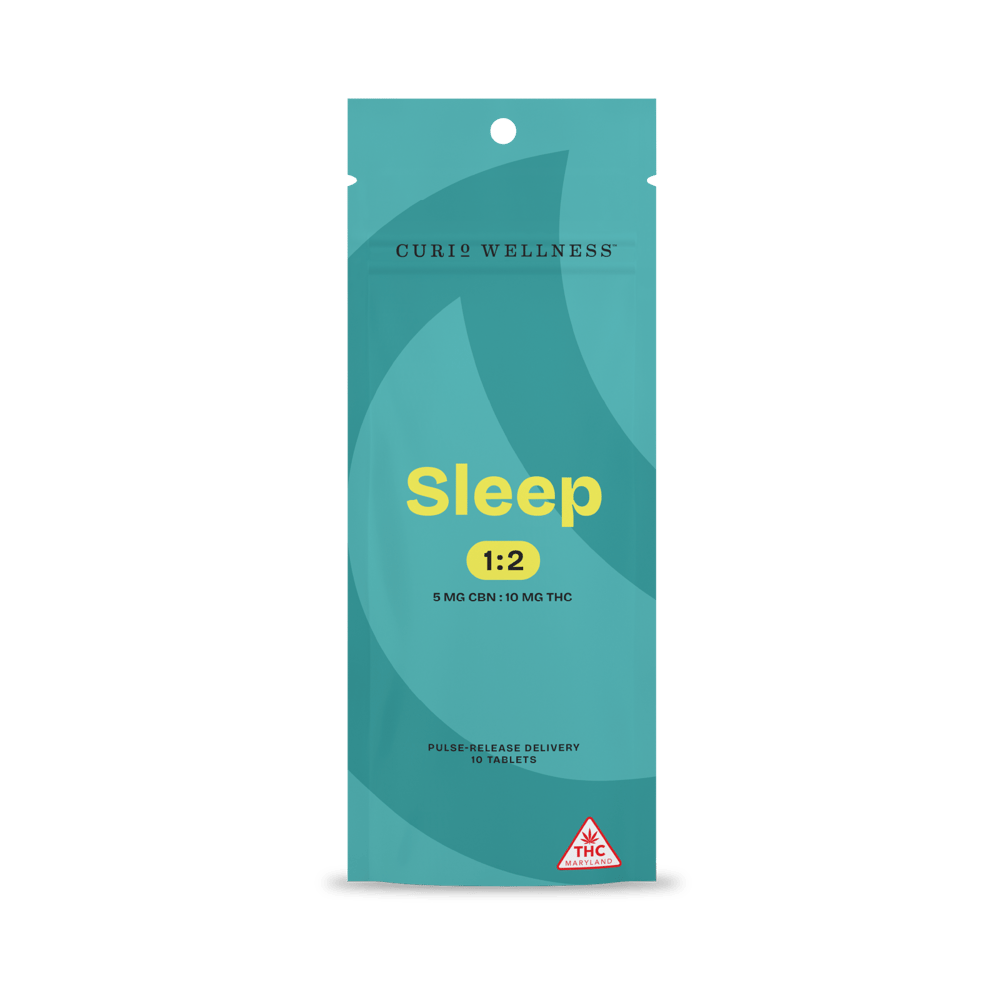 Sleep | 1:2 Pulse Release Tablets [10pk] (50mg CBN/100mg THC) by Curio Wellness