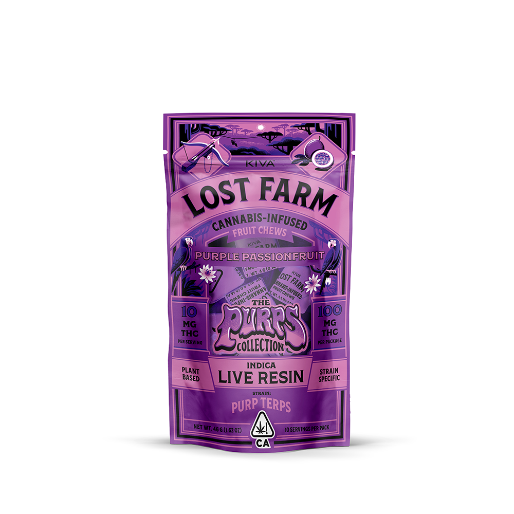 Purple Passionfruit x Purp Terps [10pk] (100mg) by Lost Farm in United States