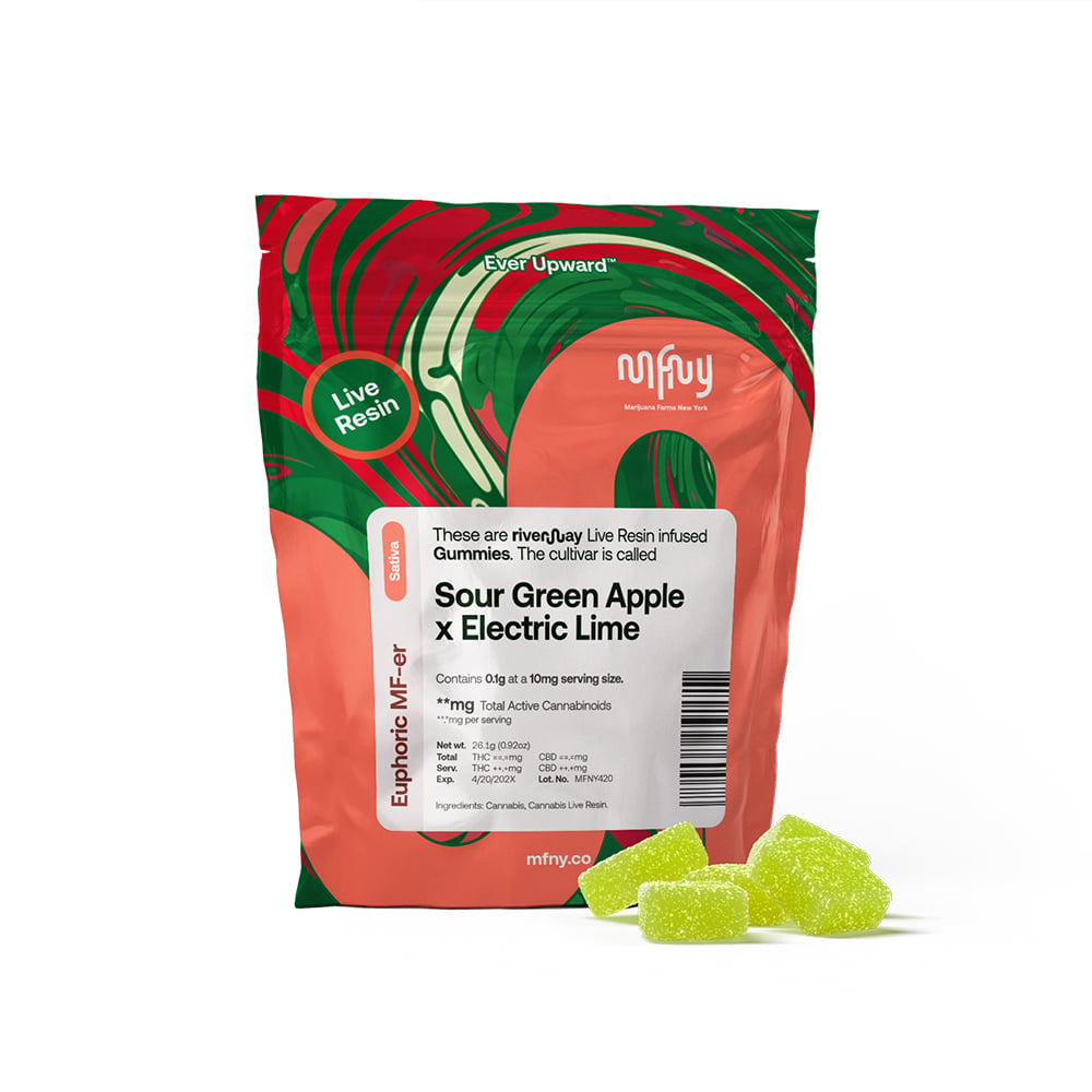 Sour Green Apple x Electric Lime [10pk] (100mg) by MFNY