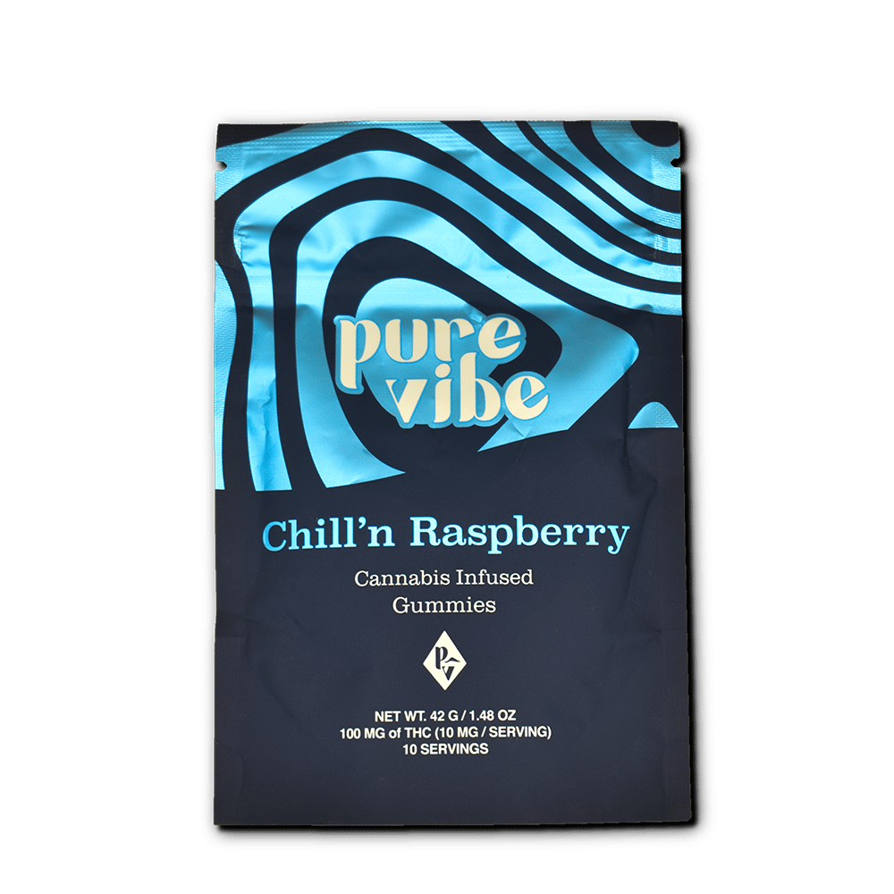 Chill’n Raspberry [10pk] (100mg) by Pure Vibe