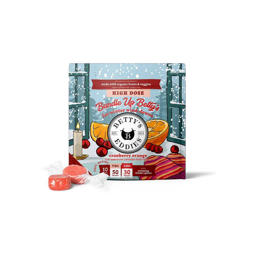 Bundle Up Betty’s - Cranberry Orange [10pk] (300mg CBD/500mg THC) by Betty's Eddies