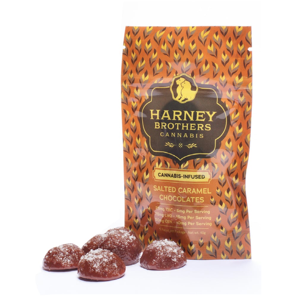 Nighttime Salted Caramel [5pk] (75mg CBD/25mg THC/50mg CBN) by Harney Brothers Cannabis