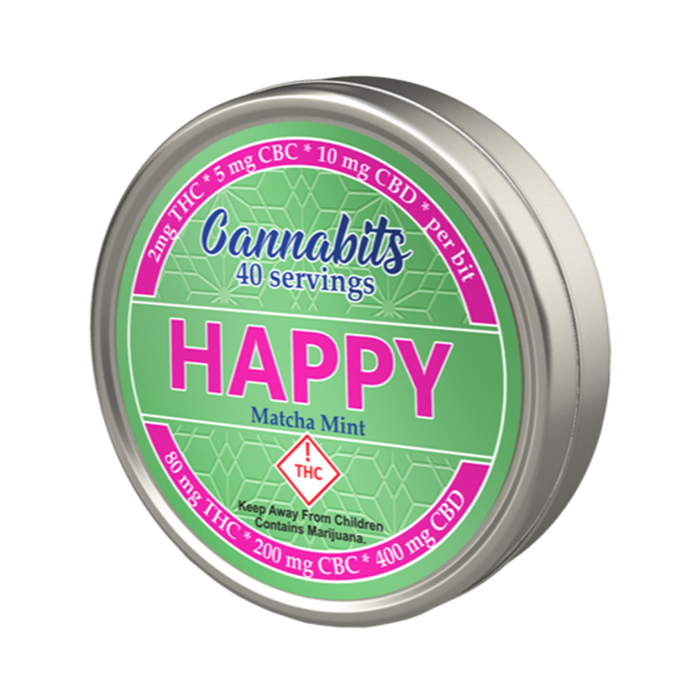 Happy Matcha Peppermint [40pk] (400mg CBD/80mg THC/20mg CBC) by Betty