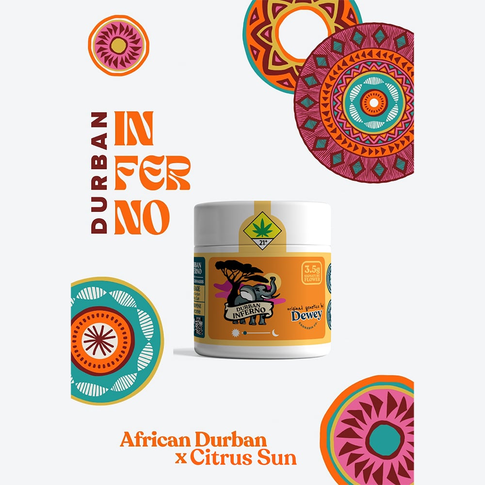 Durban Inferno - [2 x 0.5g] by Dewey Cannabis Co.