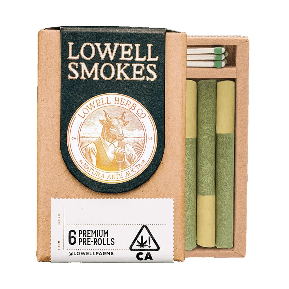 "The Harmony" Hybrid [.6g each / 3.6g total] by Lowell Herb Co