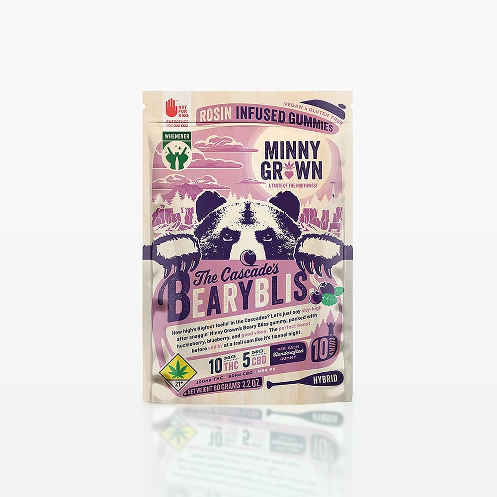 2:1 Beary Bliss [10pk] (100mg THC/50mg CBD) by Minny Grown