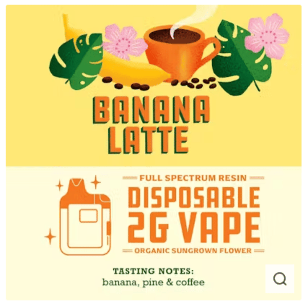 Banana Latte [2000mg] by Paper Crane Cannabis