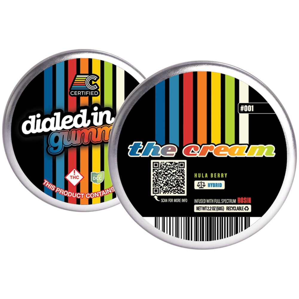 100mg - The Cream #001 - Rosin Gummies (10pk) by Dialed In Gummies