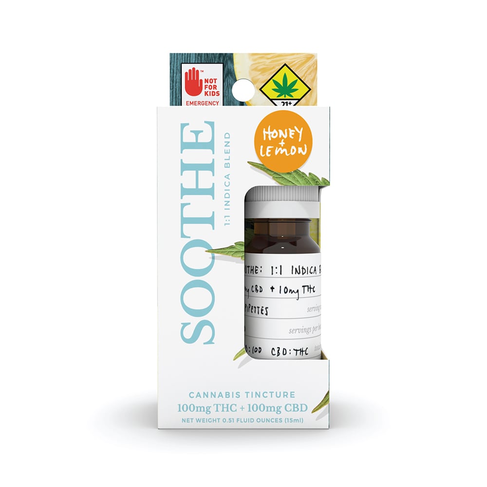 1:1 Soothe - Honey+Lemon (100mg CBD/100mg THC) by Verdure - NWCS