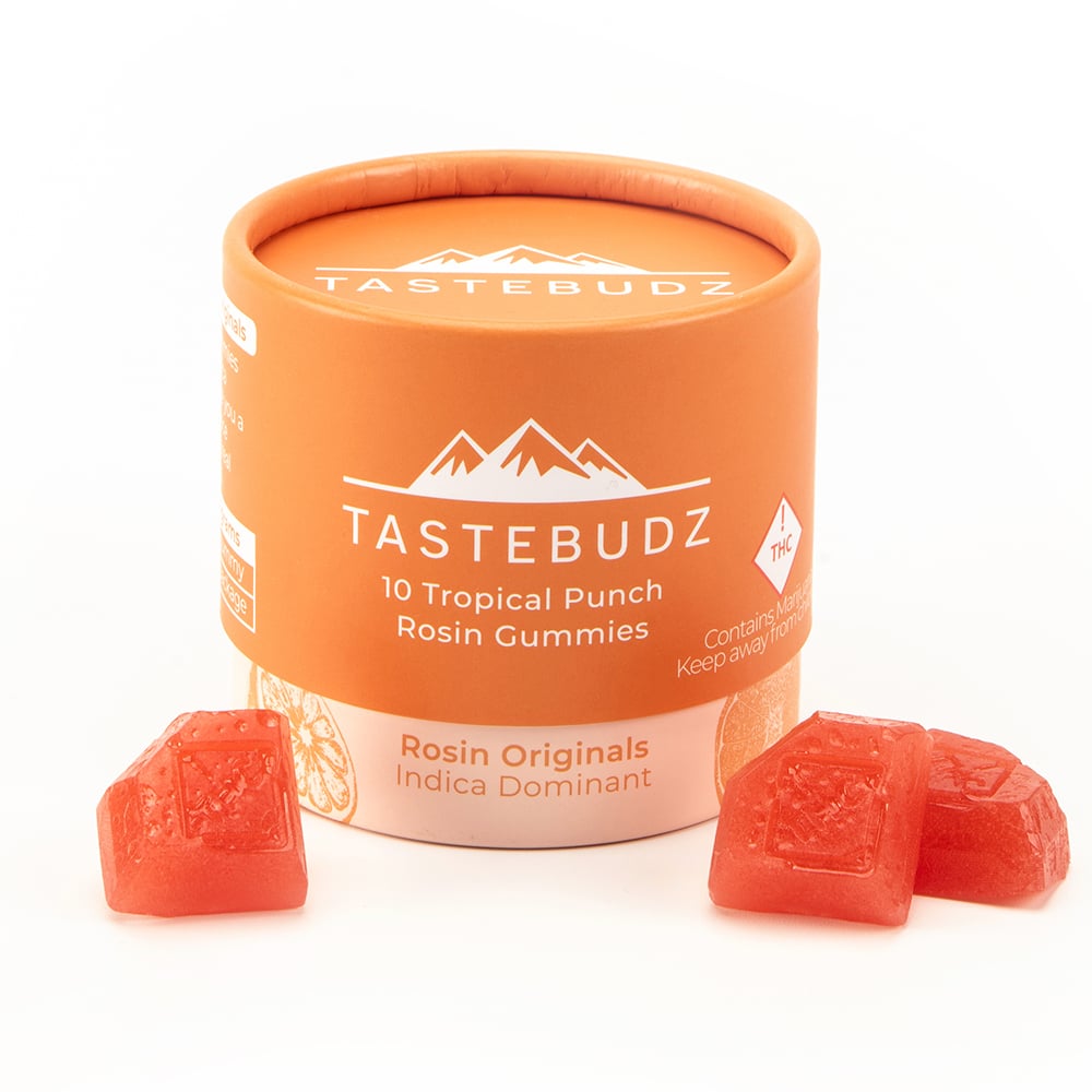 Tropical Punch x Purple Ice Water Indica Rosin Gummies | THC | by TasteBudz