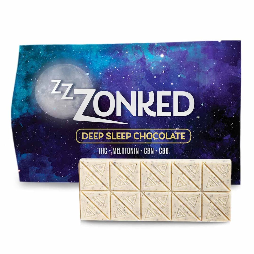 1:1:1 Cookies and Cream Deep Sleep Chocolate (100mg CBD/100mg CBN/100mg THC) by Zzzonked