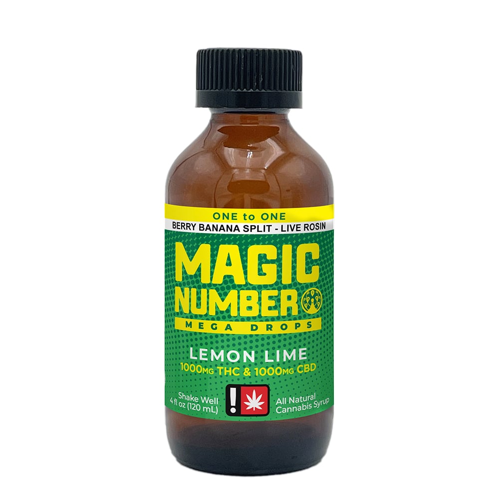 1:1 Lemon Lime (1000mg THC : 1000mg CBD) by Magic Number