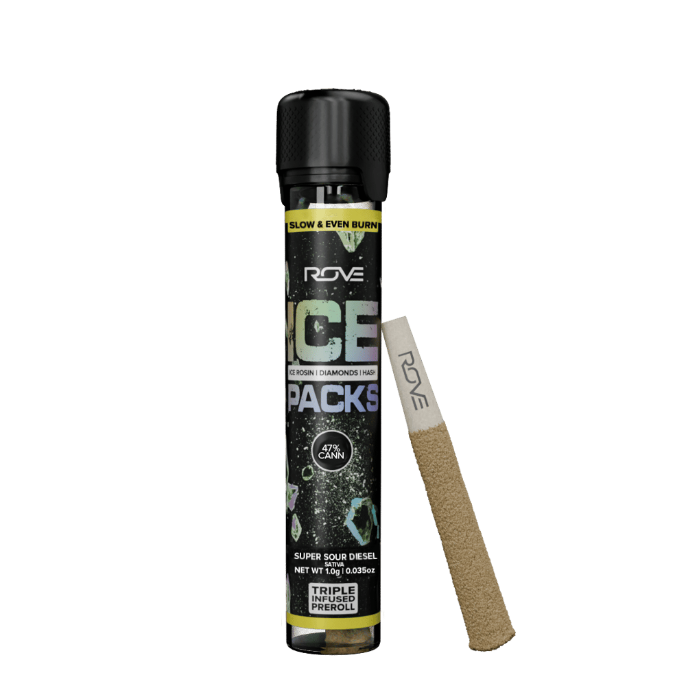 Super Sour Diesel - Infused Ice Packs (Rosin, Hash, and Diamonds) [1g] by ROVE