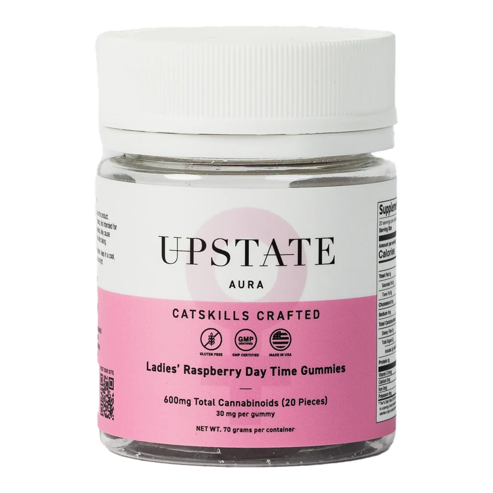 Ladies Raspberry Day Time [20pk] (10mg CBD/10mg CBC/10mg CBG) by Upstate Aura