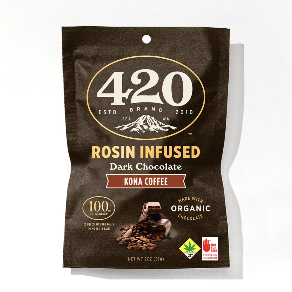 Dark Chocolate Kona Coffee [10pk] (100mg) by 4.20 Bar