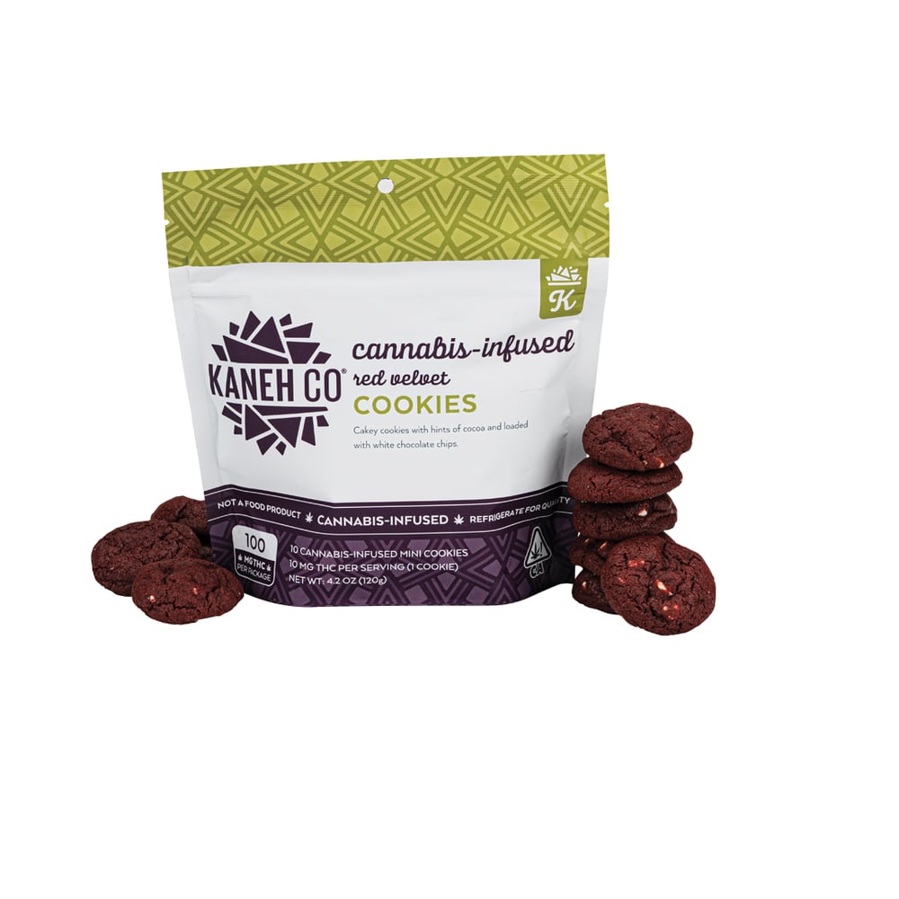 Red Velvet Cookies [10pk] (100mg THC) by Kaneh Co
