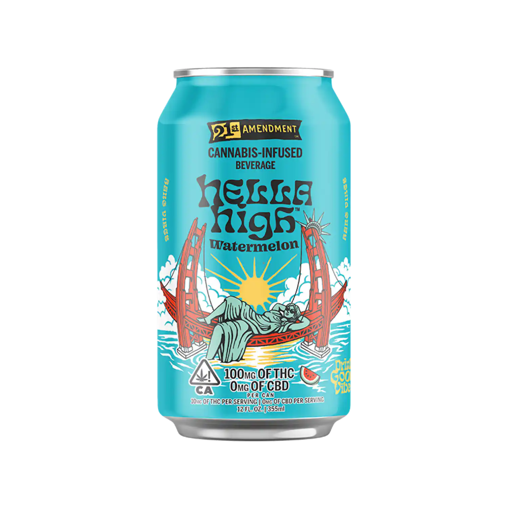 Hella High Watermelon (100mg) by 21st Amendment in United States