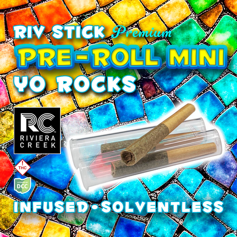 Yo Rocks Infused Pre Roll Minis (.33g) by Riviera Creek